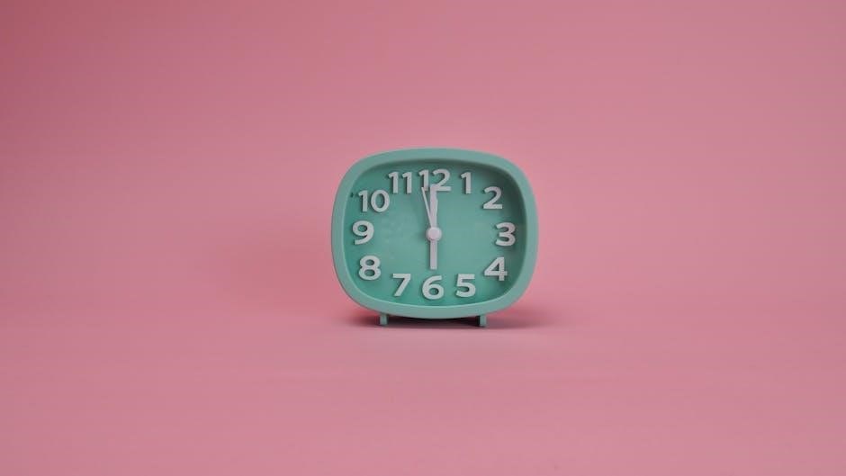 equity alarm clock manual