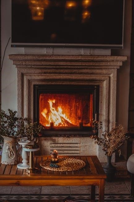allen roth electric fireplace manual